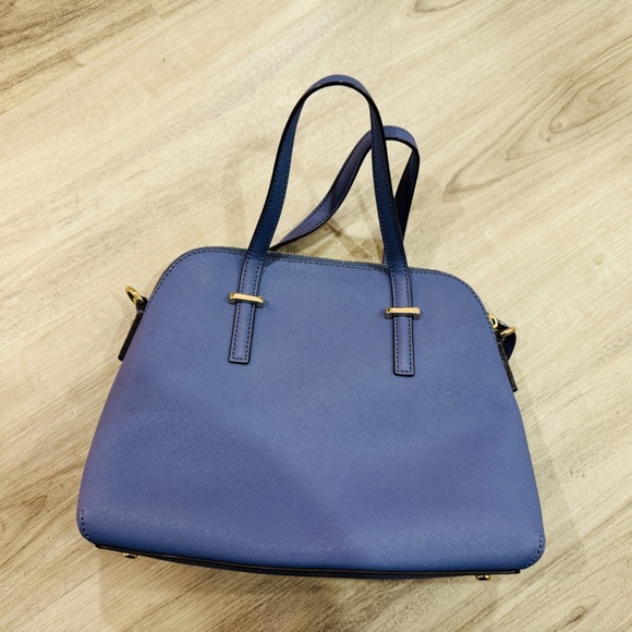 Kate Spade Leather Bag - Lavender Blue, Preloved but in Good Condition! - Picture 2 of 9